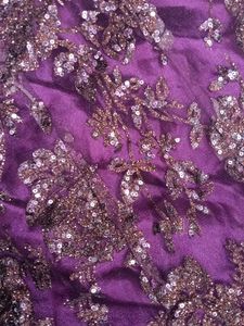 Elegant Purple Anarkali gown