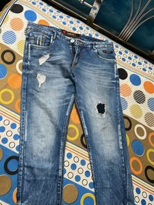 Ripped Wash Jeans