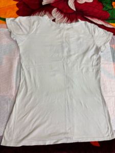 Superman Print White Cotton Tee