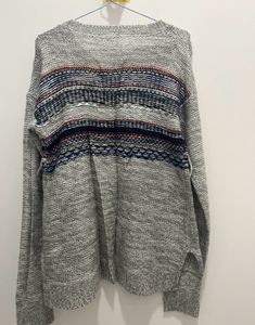 Grey Pullover High Low Style