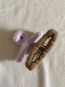 Fuzzy Hair Clips