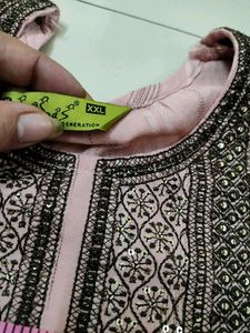 Superb 🍑kurta black⚫plazo