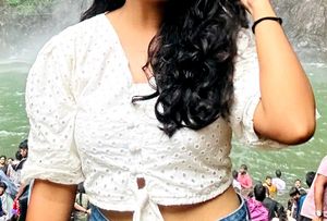 White crop top