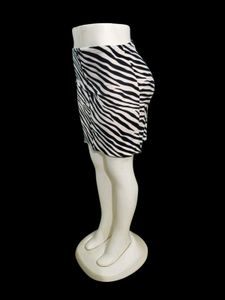 Zebra Print Pencil Skirt