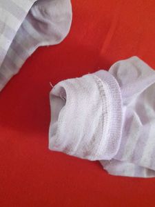Striped Lavender Socks