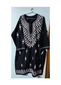 Black Chikankari Kurti