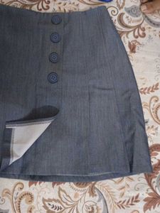 Buttoned Mini Skirt
