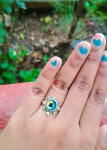 Dragon Eye Turtle Silver Ring