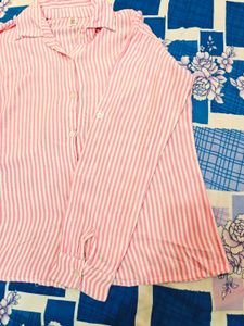 Zara Striped Pink Shirt