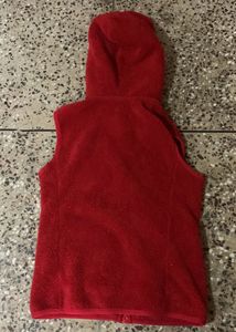 Red Fleece Zip-Up Jacket