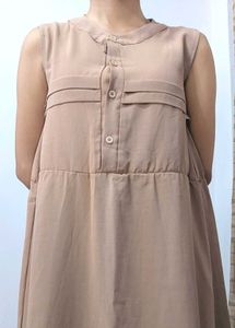 Khaki Mid Dress