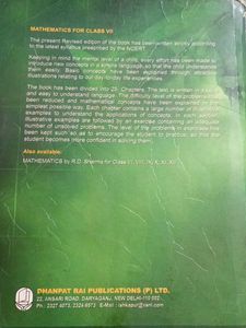 RD SHARMA MATHS BOOK FOR CLASS 8