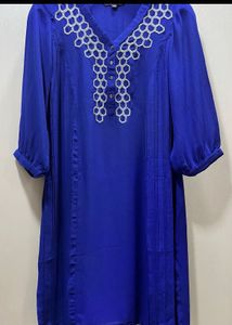 Elegant Blue Embroidered Kurta