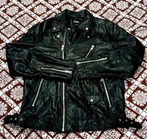 Zara Black Leather Jacket