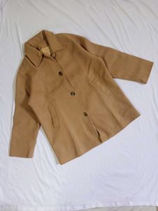 Vintage Tan Wool Blend Coat