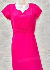 Pink Taylor Stiched Dress