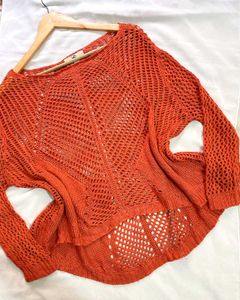 Imported Los Angeles Oversized Crochet Top D
