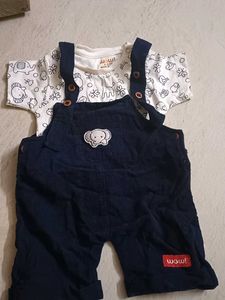 Cute Blue Baby Overalls