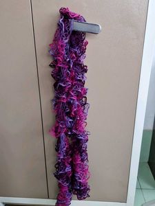Purple &amp; Pink Ruffle Scarf