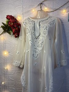 Mirror Chickan Kari Kurta With Inner