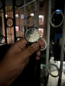 Casio Men Watch Lether