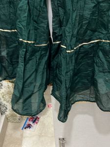 3 PCs Party Wear Long Flare Shahra Set For 40 Bust