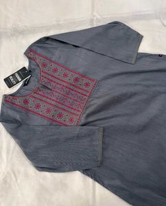 neck embroidery Kurti