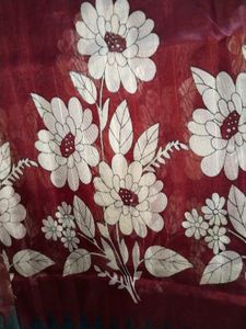 Floral Maroon Fabric