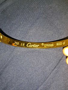 Cartier Stainless Steel Gold Bracelets Combo