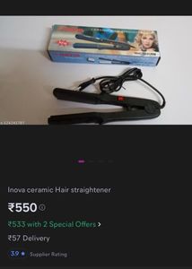 Inova Ceramic Hair Straightener