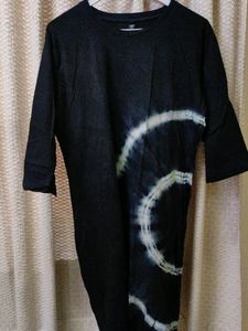 Tie Dye 3/4 Sleeves T-Shirt Dress