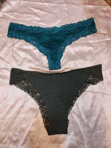 Lace Trim Thong Panties💥