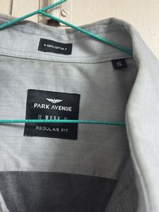 park avenue silver men formal shirt