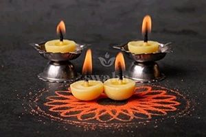Pure Cow Ghee Diya with Batti Pooja Room 100 Pcs