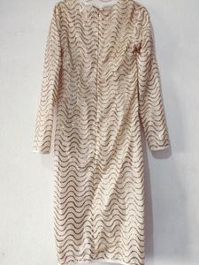 New Golden One Piece Dress