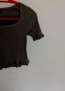 Cute Olive Green Top