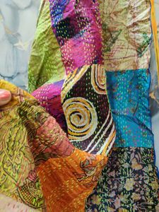 brand NEW KANTHA Patchwork Stole