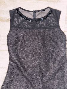 Black Sequin Bodycon Dress