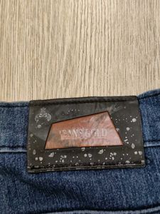 Sc9909 Gold Beggy Jeans Waist 36