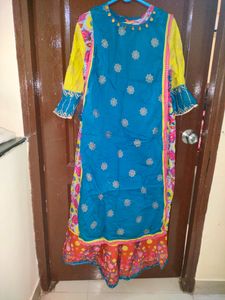 2 Layer Long Indo Western Kurta