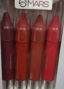 MARS Makeup lipstick crayon pencil pack of 4