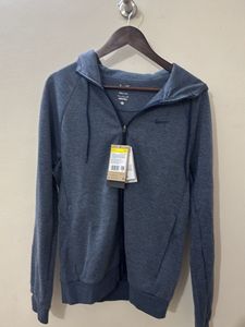 Nike Blue Zip-Up Hoodie With Zipper Pockets