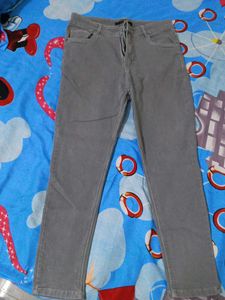 Gray Straight Leg Jeans
