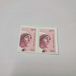 2 Mint Indian stamps: Mother Teresa