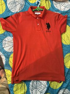 USPA Orange Polo Shirt