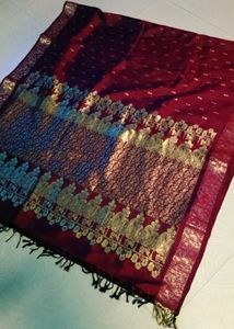 Maroon Colour Pure Kanchi Pattu Saree