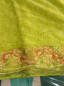 Elegant Green Saree