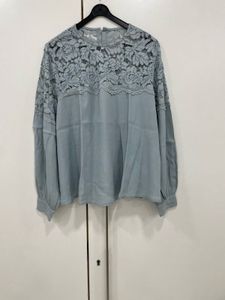 ✨ Serene Style Steal! H&amp;M Lace Yoke Blouse 💙