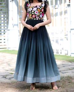 Floral Embroidered Gown