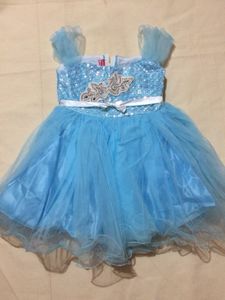 Blue Frock For A Baby Girl